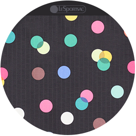 MULTICOLOR DOTS BLACK