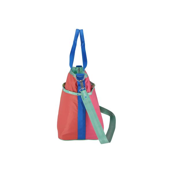 AEC 스트라이프 라지 짚 토트백 썸네일 이미지 5